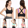 Sports Bra Full Cup Breathable Top Shockproof Cross Back
