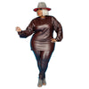 Plus Size to 5xl  Top and Pants Sets Leather