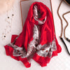 luxury brand inspired women summer silk scarves  lady wraps