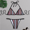 3 pieces Bikini set Halter Micro Bathing Suit