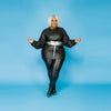 Plus Size to 5xl  Top and Pants Sets Leather