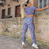 Leopard Stripe 3D Print Fitness Leggings sizes S to XXXL
