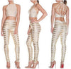 Luxury foil print Two 2 Piece Celebrity Party Tops and Pants
