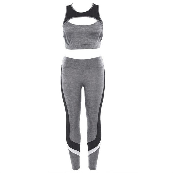 Women Two Pieces Sets Sporting Tracksuit Running Sports Suit